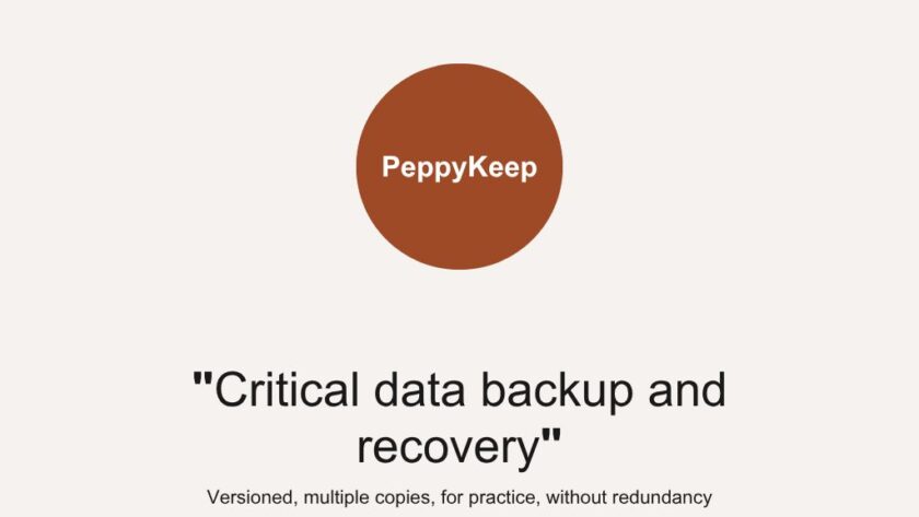 Recovery for Critical Data