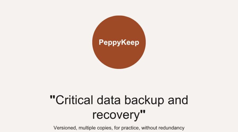 Recovery for Critical Data